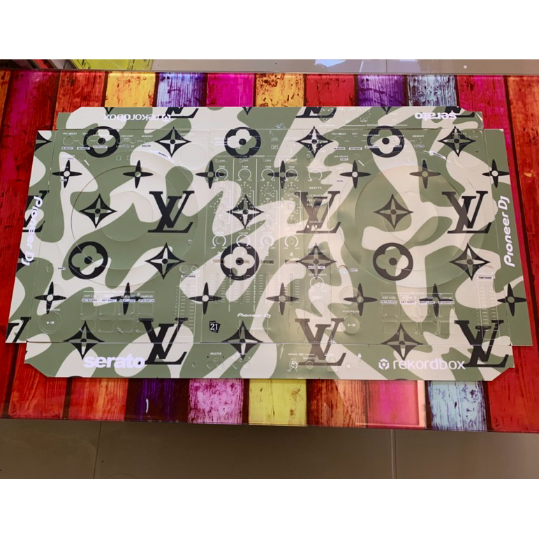 Skin cover dj for DDJ FLX6 สีเขียว สติกเกอร์ติดเครื่องDJ