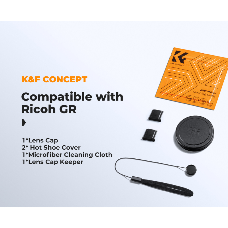 K&F Ricoh GR Series Aluminum Alloy Lens Cap Compatible (SKU.2255) - รูปที่ 5