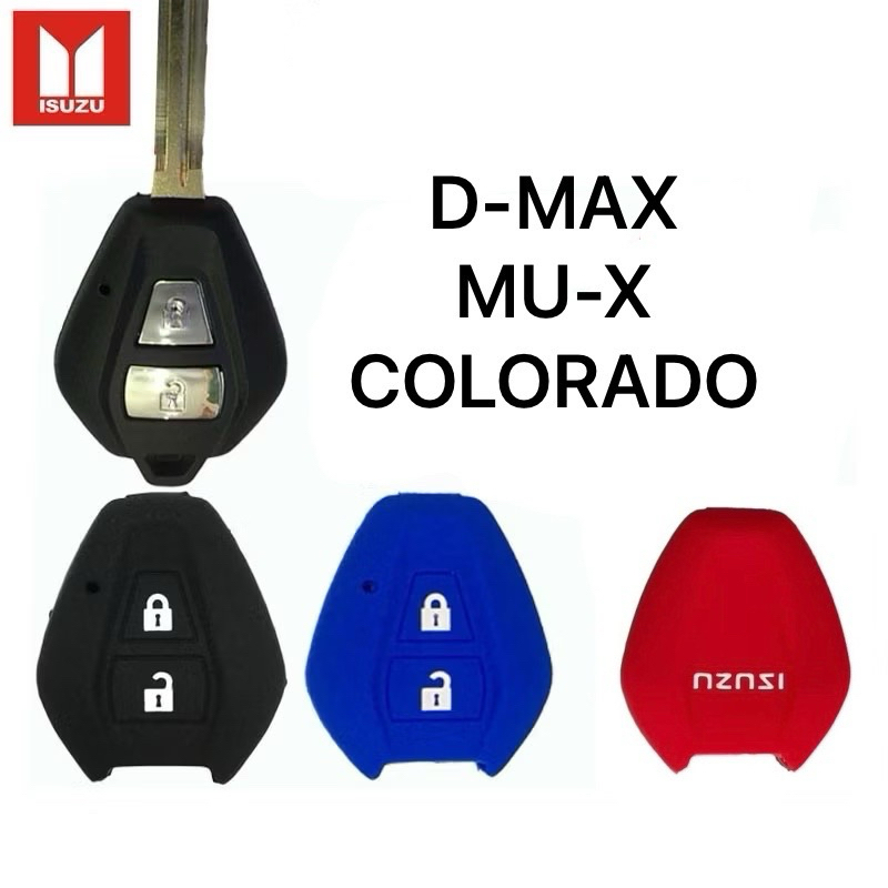 ปลอกกุญแจรถอีซูซุ ISUZUD-MAX/ MU-7/COLORADOเคสซิลิโคนหุ้มรีโมทรถยนต์กันรอยซองซิลิโคนใส่กุญแจกันกระแทกยางหนานุ่มน่าสัมผัส
