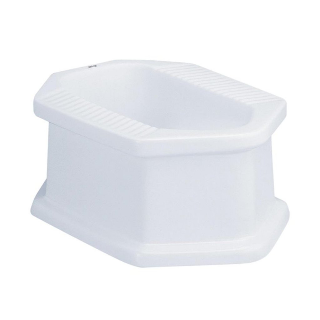 Prema(พรีมา) P39010 สุขภัณฑ์ชนิดนั่งยองราดน้ำ มีฐาน