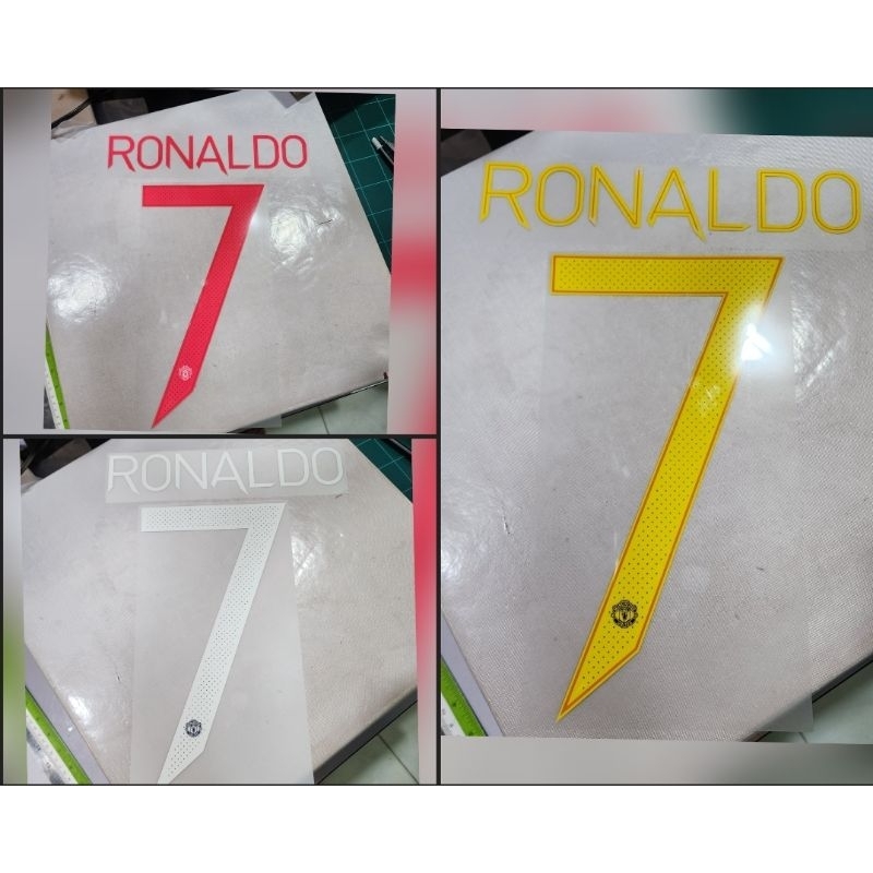 ชื่อเบอร์ ทรานเฟอร์ RONALDO 7 MANU Home Away  AWAY 3RD 2016-17  NAMESET
