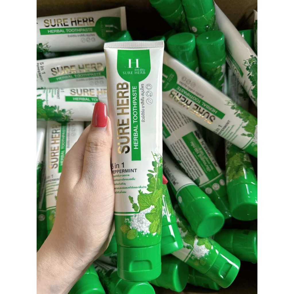 ยาสีฟันชัวร์เฮิร์บ ท้าให้ลอง !! Sure Herb Herbal Toothpaste  โปร 1หลอดสุดคุุ้ม ราคา ถูกที่สุด ดีลบีเคเค แกลเลอรีภาพที่ 7