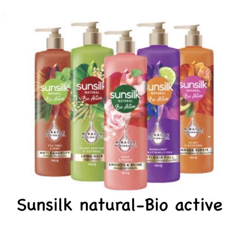 Sunsilk natural bio active miracle moringa oil ซัลซิล เนเชอรัล ไบโอ แอคทีพ แชมพู 380 มล.
