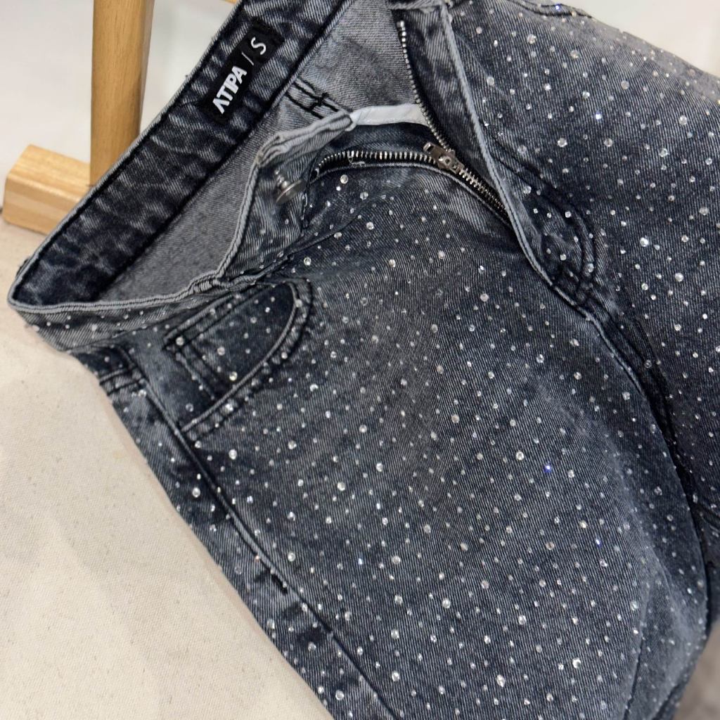 Atipashop - EGBERT WINK JEANS กางเกงยีนส์ ขายาว ทรงกระบอกกลาง ยีนส์วิ้ง พร้อมเข็มขัด รูปที่ 7