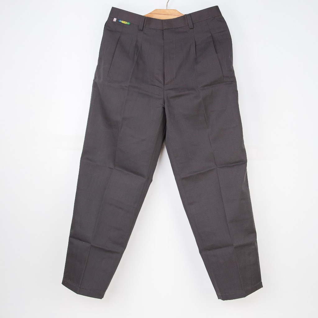 กางเกงขายาวผ้าแสล็คผ้าค็อตตอนคอม มีจีบ Nicman ทรงขากระบอก คุณลุงคุณตาชอบใส่