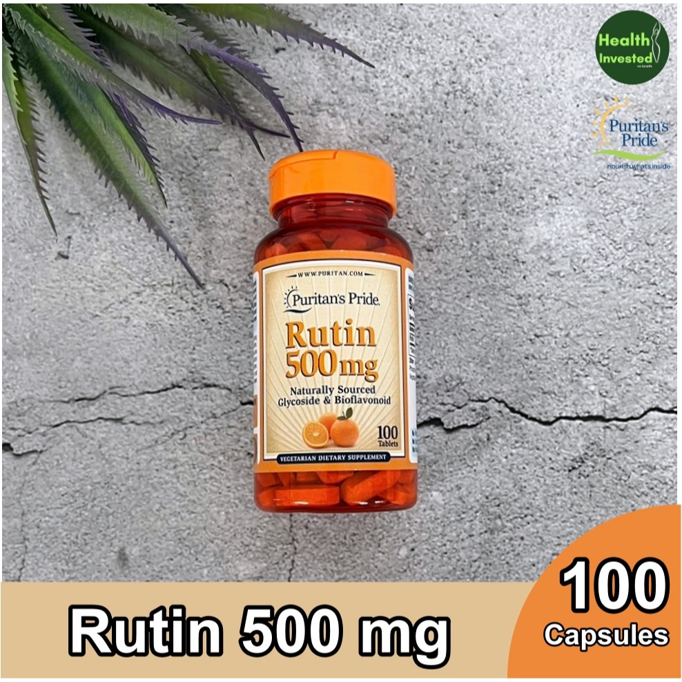 <Puritan's Pride> Rutin 500 mg 100 Capsules อาหารเสริมรูติน