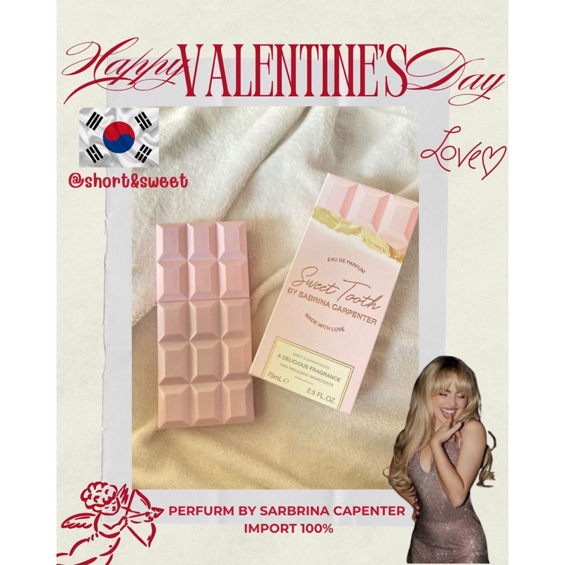 [สินค้าพร้อมส่ง] จัดส่งฟรี Sarbrina Capenter Sweet Tooth นำ้หอม แม่ค้าหิ้วเองจากช้อป แท้