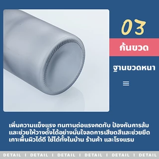 MAO ขวดแก้วเปล่า สําหรับใส่สบู่เหลว โลชั่น เจลล้างมือ ใช้ในห้องน้ําโรงแรม