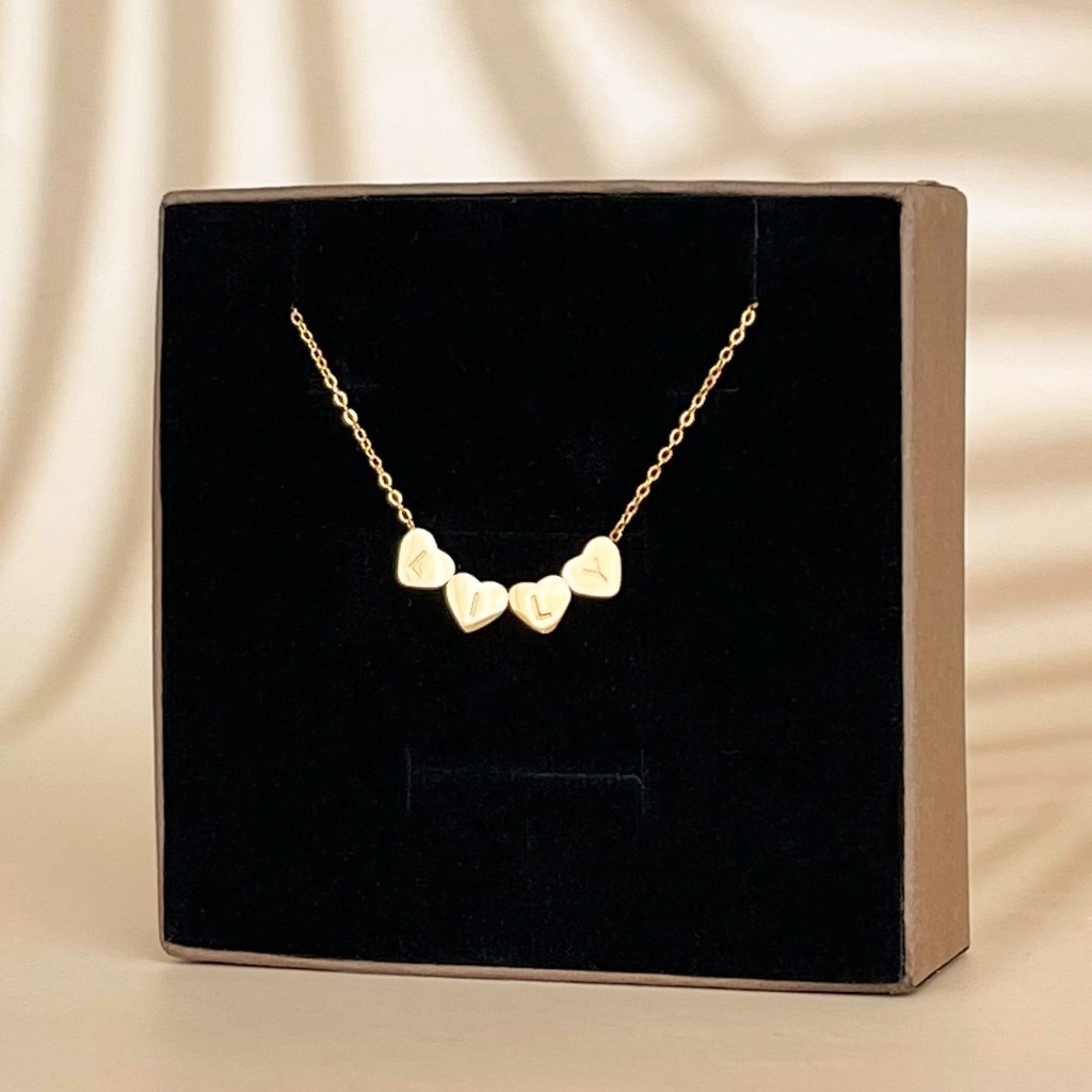 LAC.COLLECTION - HEART Letter - Customized  Necklace / Bracelet