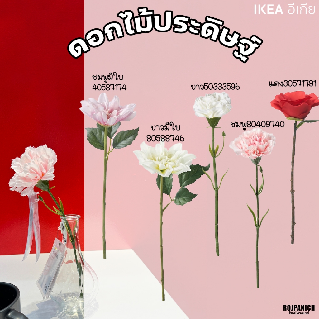 [[ดอกไม้ประดิษฐ์]] IKEAแท้100% SMYCKA IKEA 80409740 50333596 30571791 40587174 80588746