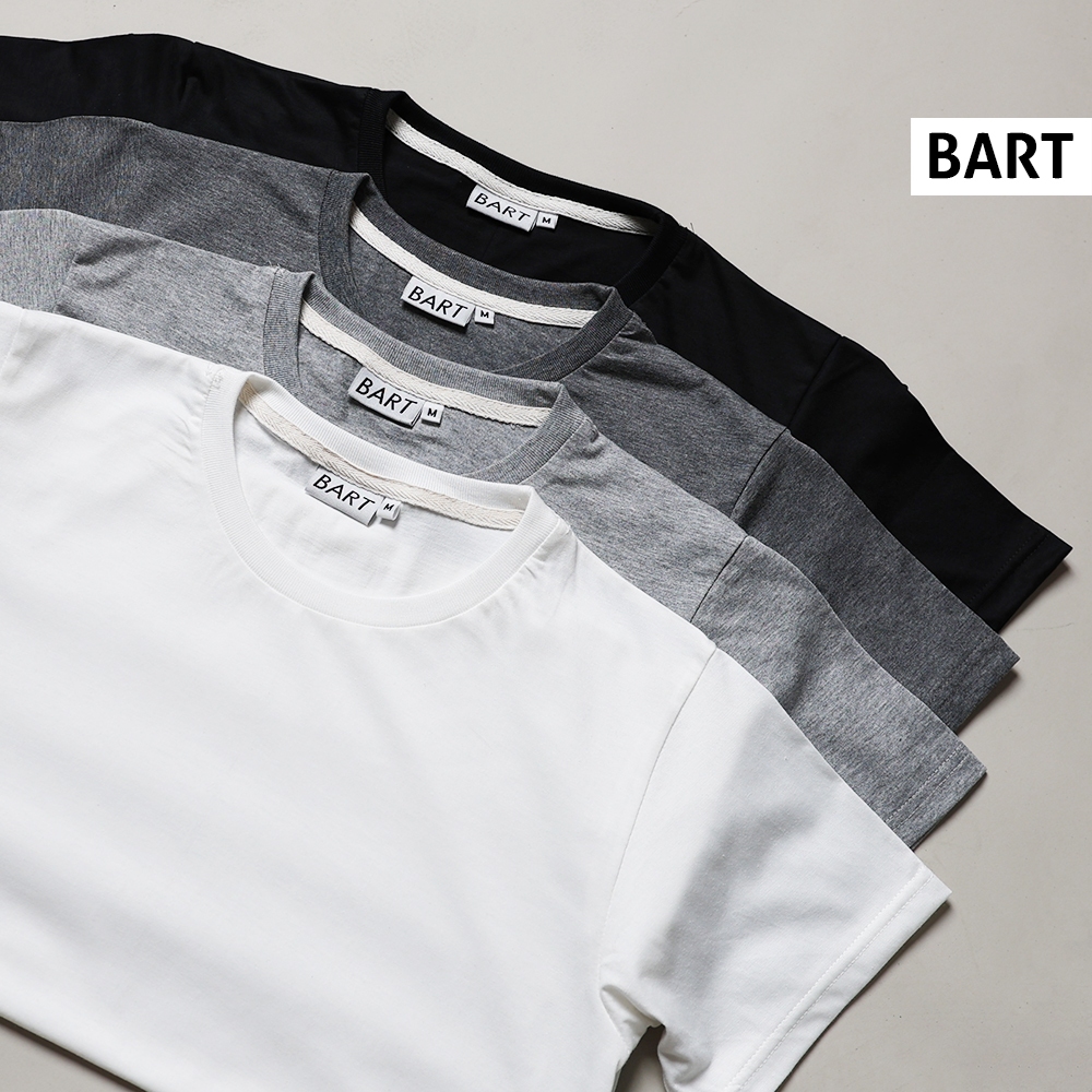 BART เสื้อยืดเปล่า ผ้านิ่ม สีพื้น ทรงตรง ครบไซส์