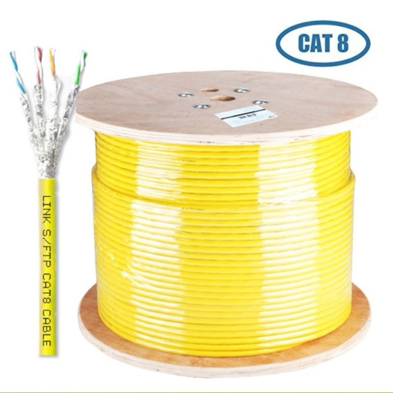 LINK US-9488LSZH CAT 8 S/FTP (BRAID & FOIL SHIELD ) 22 AWG CABLE, LSZH