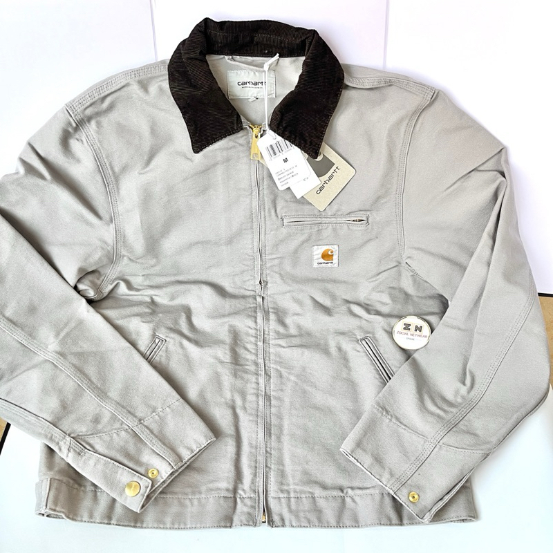 เสื้อแจ็กเกิด สีเทา Carhartt WIP DETROIT JACKET Summer รุ่นดีทรอยต์ สีเทา คอปกสีดำ ลูกฟูก มือ1 เสื้อ