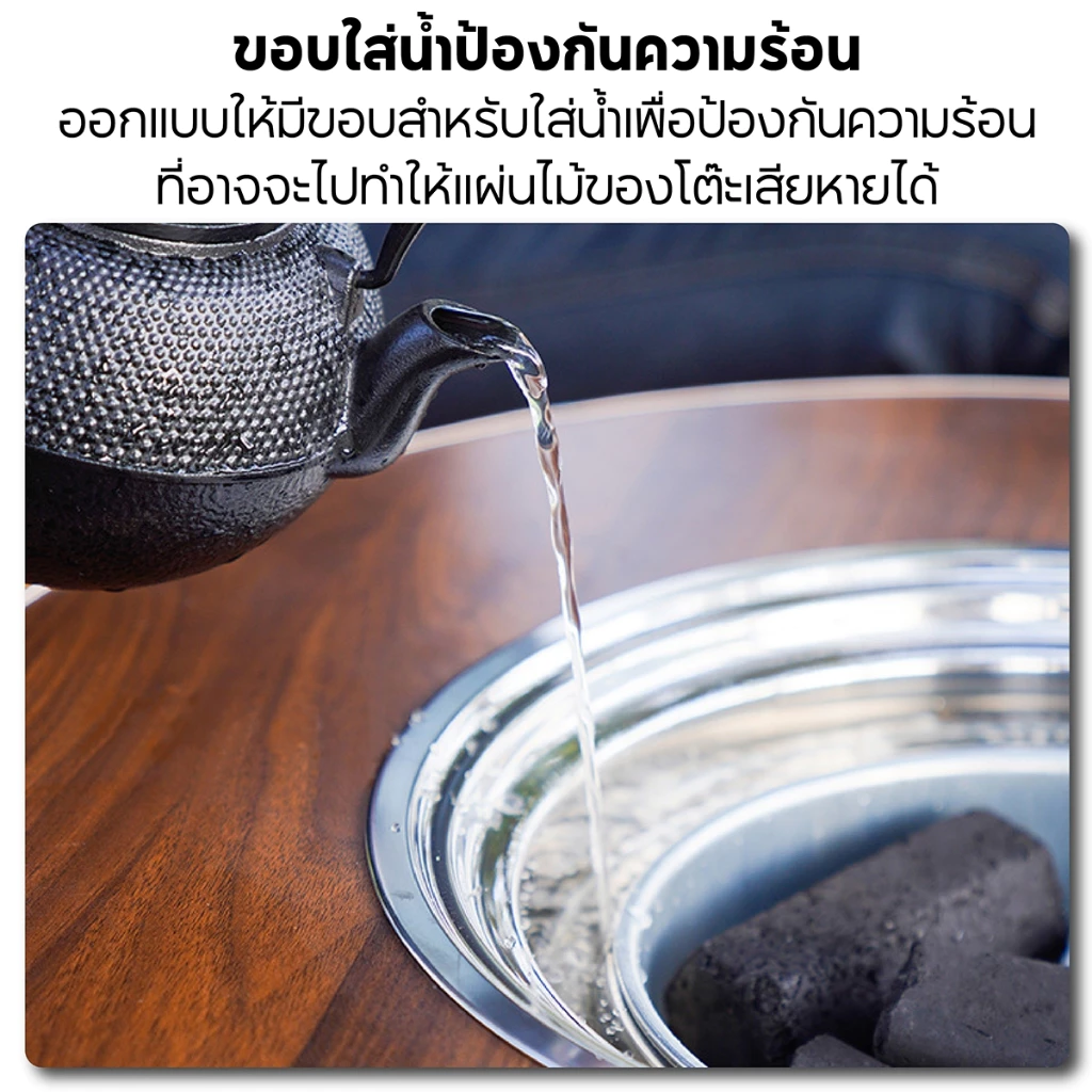 🔴ลดราคาพิเศษ🔴BBQ500 เตาปิ้งย่างถ่านอเนกประสงค์ โต๊ะปิ้งย่างพกพา พับเก็บได้ เตาบาร์บีคิว แคมป์ปิ้ง Outdoor เตาถ่านกลม thumbnail 6
