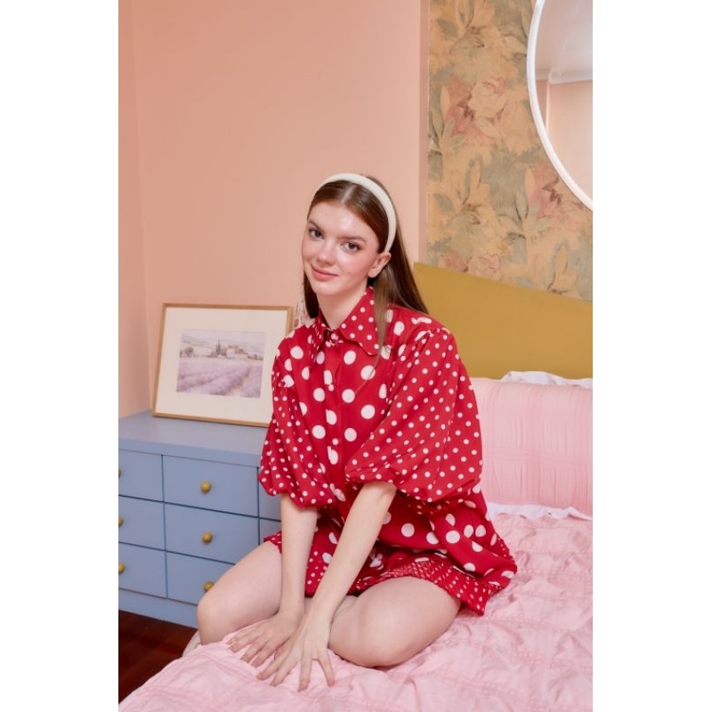 LOVE ALL AROUND 🔴 - Sweetie Dot - ลายจุดสีแดง