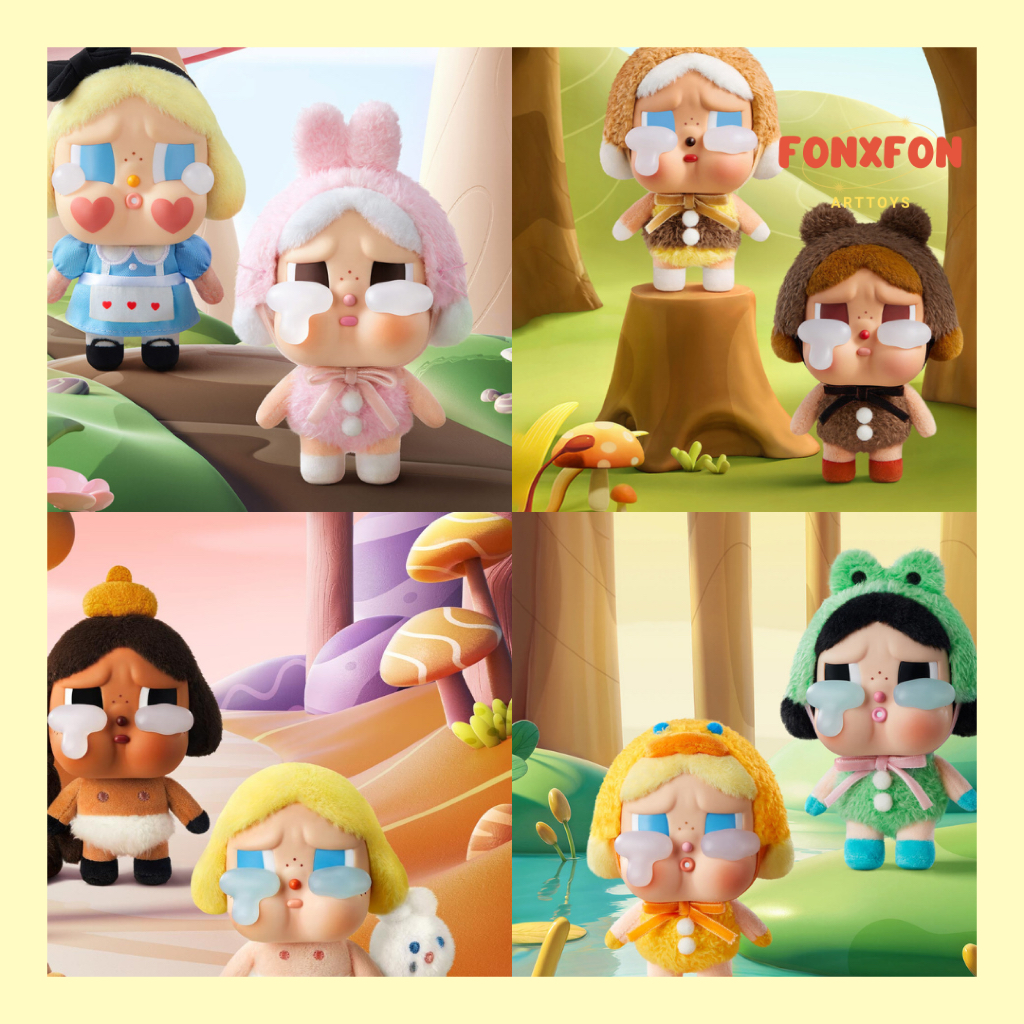 (เช็คการ์ด โค้ดลด30%) CRYBABY Crying Again Series-Vinyl Face Plush Blind Box พวงกุญแจ POP MART