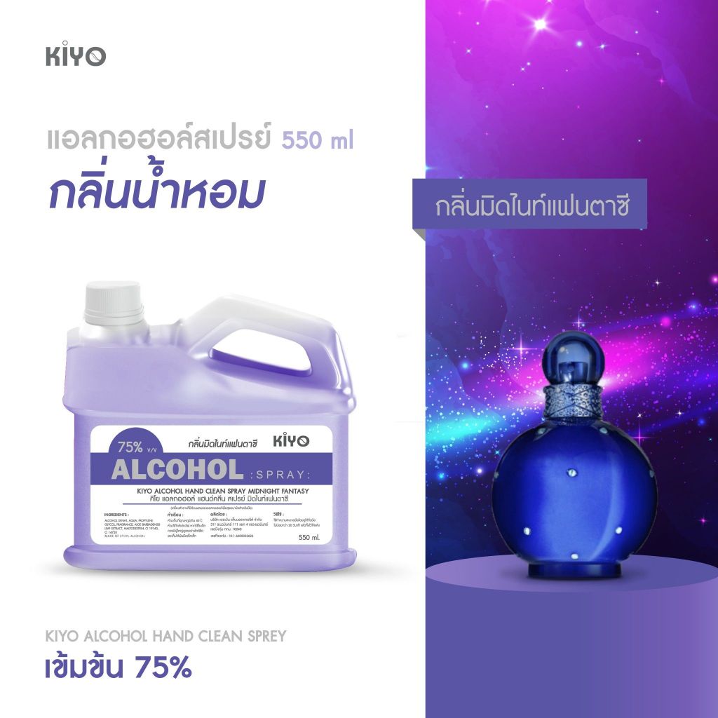 สเปรย์แอลกอฮอล์ กลิ่นน้ำหอมแบรนด์ดัง เหมือนฉีดน้ำหอม Alcohol 75% ราคาถูกพร้อมส่ง 550ml (ชนิดรีฟีล) รูปที่ 3