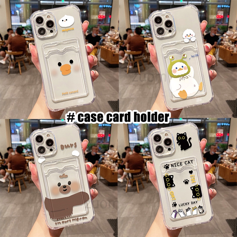 🚚 Case เคส iPhone 11 13 15 16 17 Pro Max Air 14 12 Pro Max 8 7 Plus XS MAX เคสโทรศัพท์แบบใสTPU Catเคสซิลิโคนใส่การ์ด