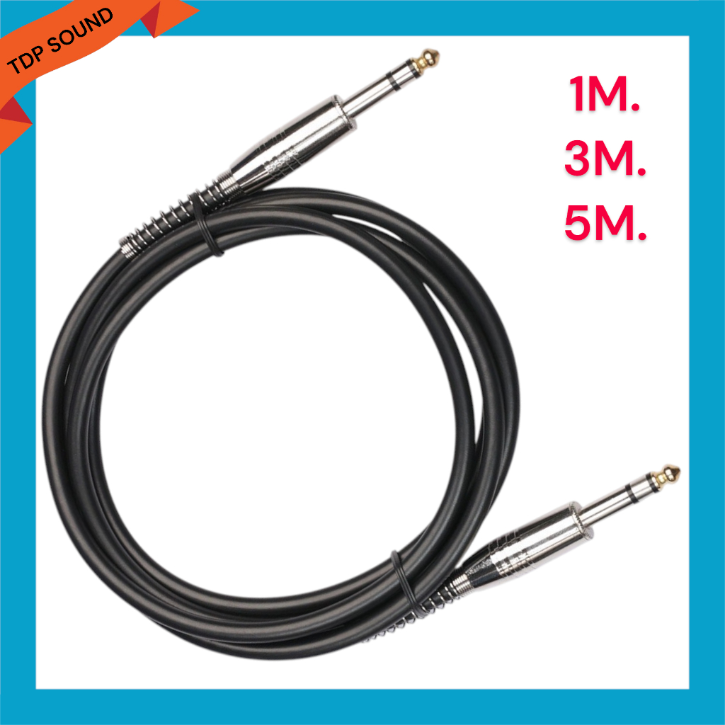 สายสัญญาณเสียงแจ็คสเตอริโอ6.35มม.TO6.35มม.1/4 “ชาย TRS ถึง6.35มม. 1/4” ชาย TRS สายออดิโอสเตอริโอ