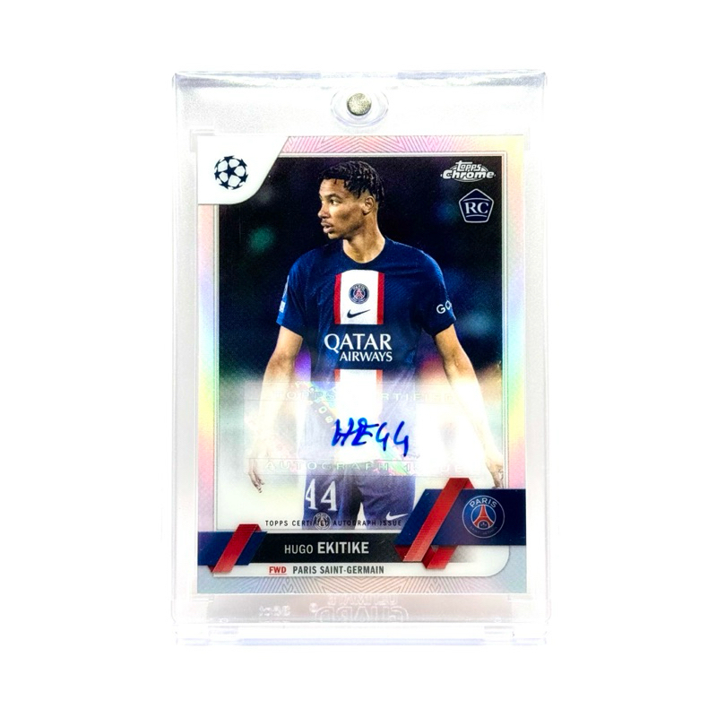 Topps Chrome UCC 22/23 Hugo Ekitike Paris Saint-Germain RC Chrome Autograph