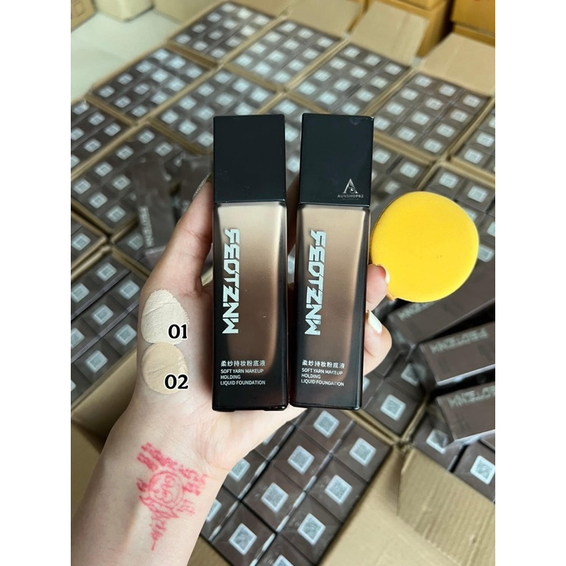พร้อมส่งในไทย แท้ 💯รองพื้นรังนกรุ่นขวดสีดำแถมพับฟรีแท้💯