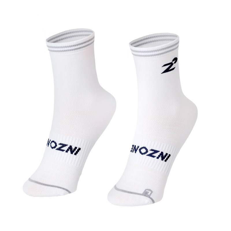 ถุงเท้าวิ่ง INZONE รุ่น Light Flow สีขาว เบาสบาย ลดเท้าพอง INZONE performance running socks