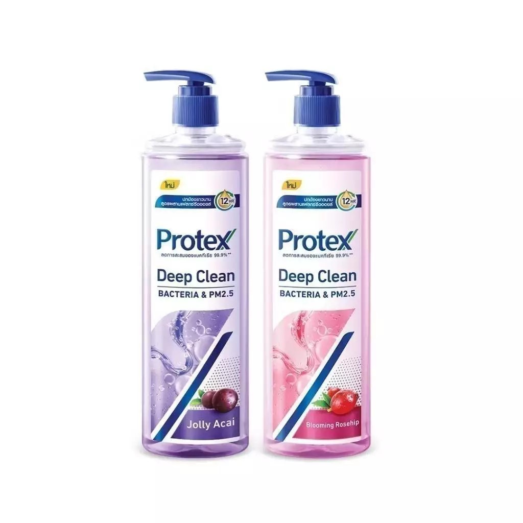 เจลอาบน้ำ โพรเทคส์ ดีพคลีน 380 มล. (โรสฮิป / จอยลี อาไซอิ) Protex Deep Clean Blooming 380ml.