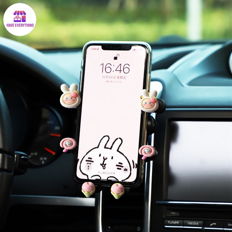 ที่ยึดโทรศัพท์มือถือ น่ารัก ที่วางโทรศัพท์ในรถยนต์ ที่จับมือถือในรถยนต์ ติดช่องแอร์ แข็งแรงทนทาน หมุนได้ 360 องศา