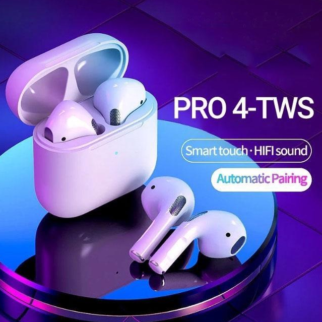 จัดส่งในกรุงเทพฯ COD หูฟังบลูทูธไร้สาย Pro4/Pr06 TWS 5.3 ระบบสัมผัส เสียงเบส พร้อมไมโครโฟนในตัว กันน้ํา สําหรับเล่นกีฬา