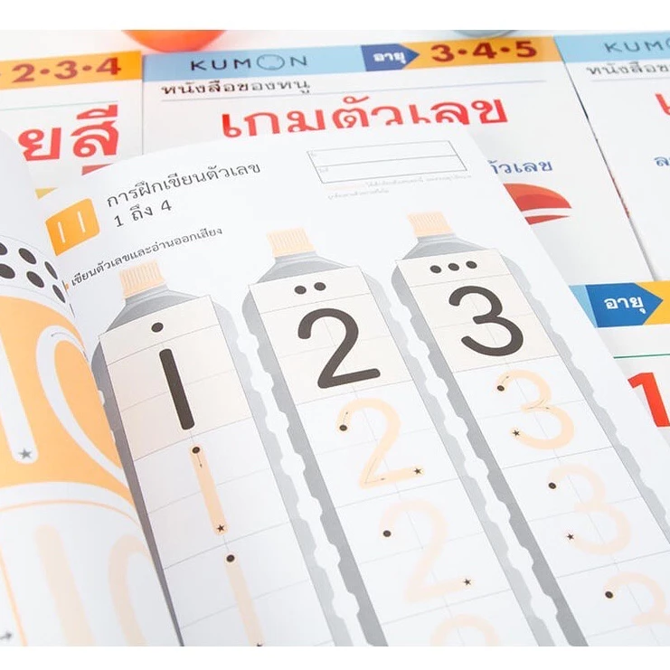 แบบฝึกหัดคุมอง Kumon (ซื้อแยกเล่มได้) คณิตศาสตร์ ป.1-6 เตรียมอนุบาล ลิขสิทธิ์แท้ เสริมทักษะการคิด thumbnail 10