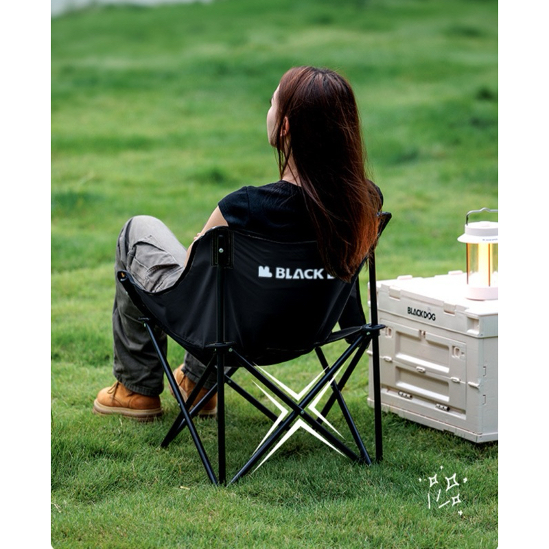 🔥พร้อมส่งทันทีใน24ชม.🔥Blackdog เก้าอี้แคมป์ปิ้ง Floating Moon Folding Chair รับน้ำหนักได้ 120kg. - รูปที่ 4