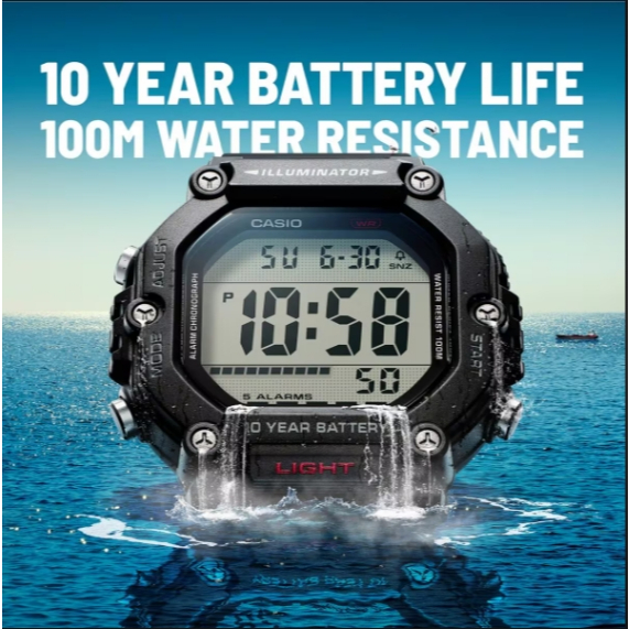 Casio AE-1600H-1AV / AE-1600H-8BV / AE-1600H-5AV นาฬิกาข้อมือคาสิโอ ประกัน 1 ปี