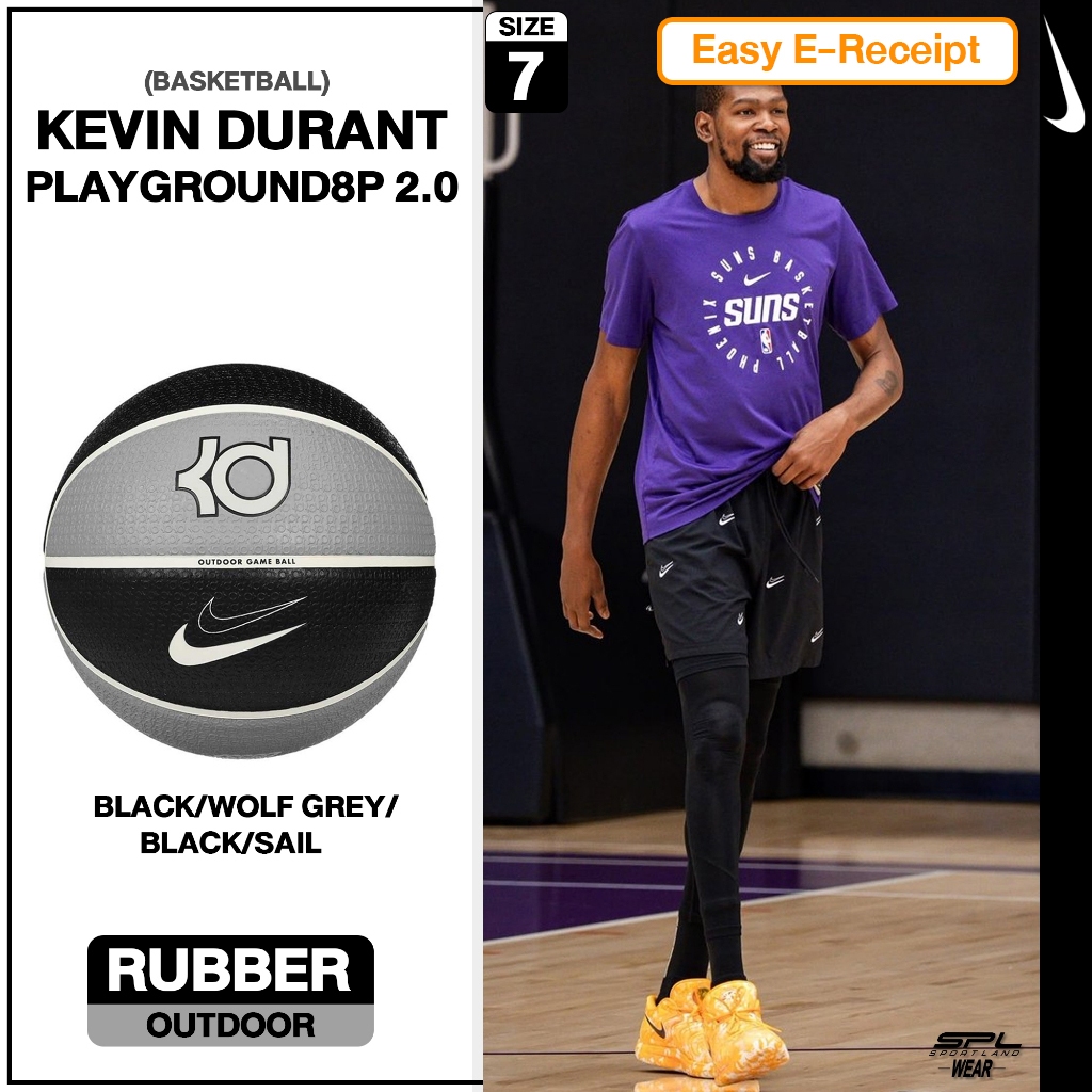 Nike ไนกี้ บาสเก็ตบอล เบอร์ 7 Playground 8P 2.0 K Durant Deflated #7 N.100.7112.030 (1250)