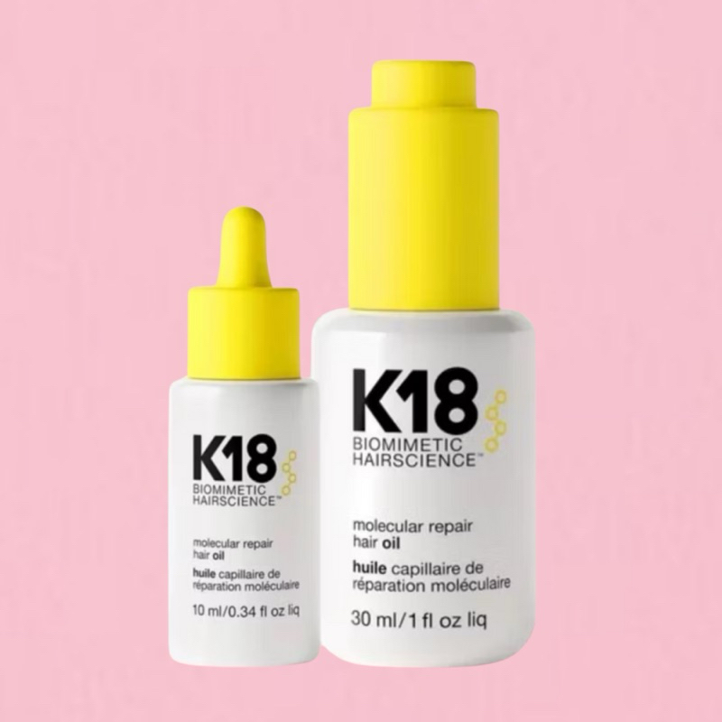K18 molecular repair hair oil 10 30 ML.ออยบำรุงเส้นผม และ กันความร้อน สำหรับผมเสีย
