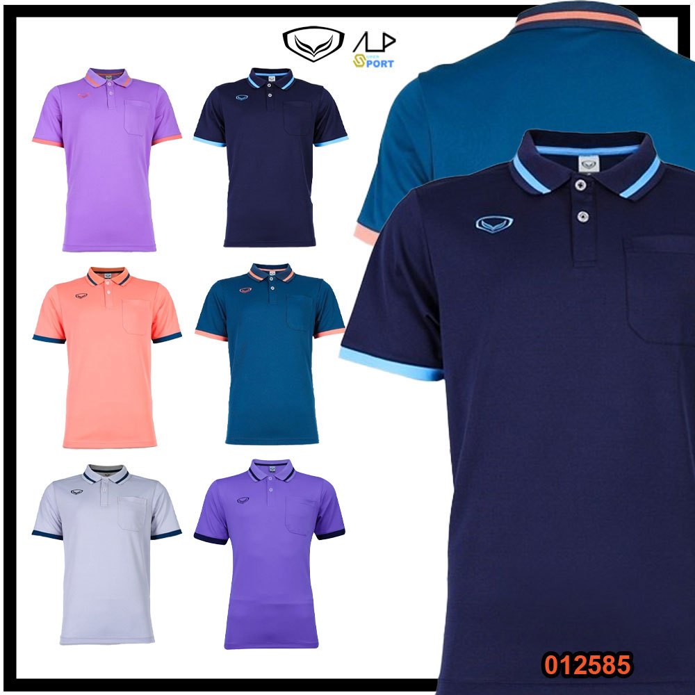 💥ลดโหดสูงสุด 1,000 บาท💥 GRAND SPORT รุ่น 012585 เสื้อโปโลชายสีล้วน แกรนด์สปอร์ต 