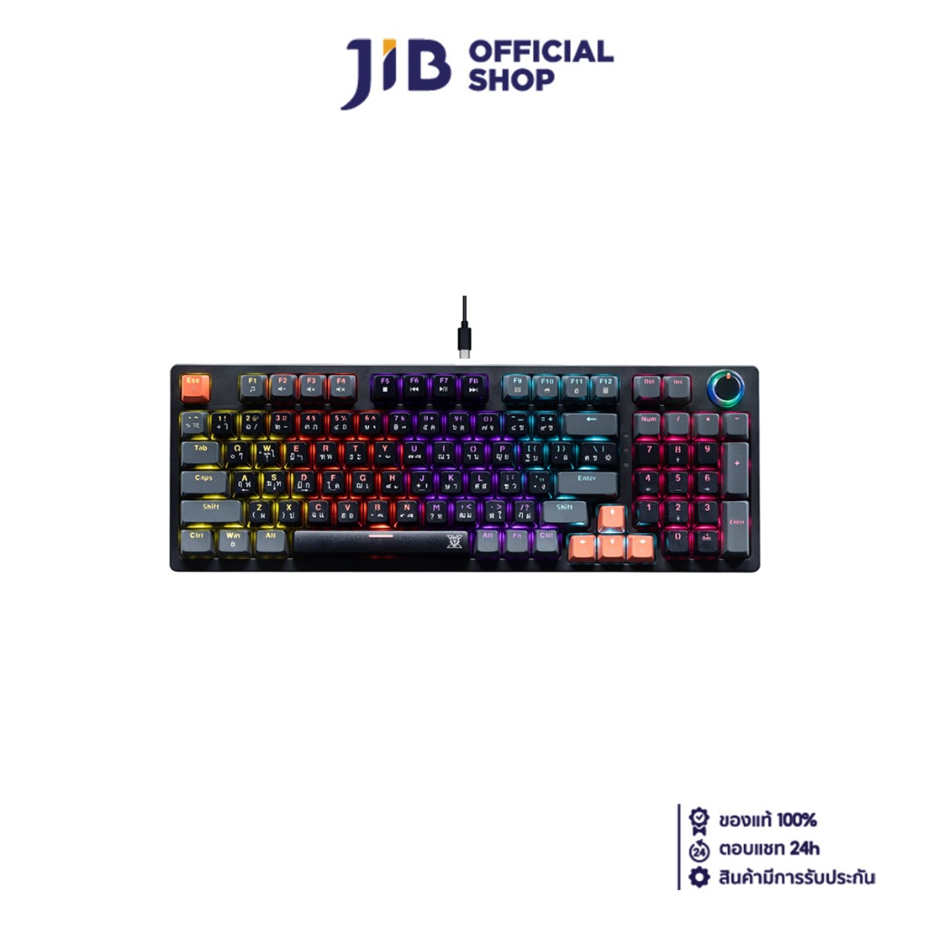 KEYBOARD (คีย์บอร์ด) NUBWO X801 ELEANOR (BLACK-GRAY) - SET B