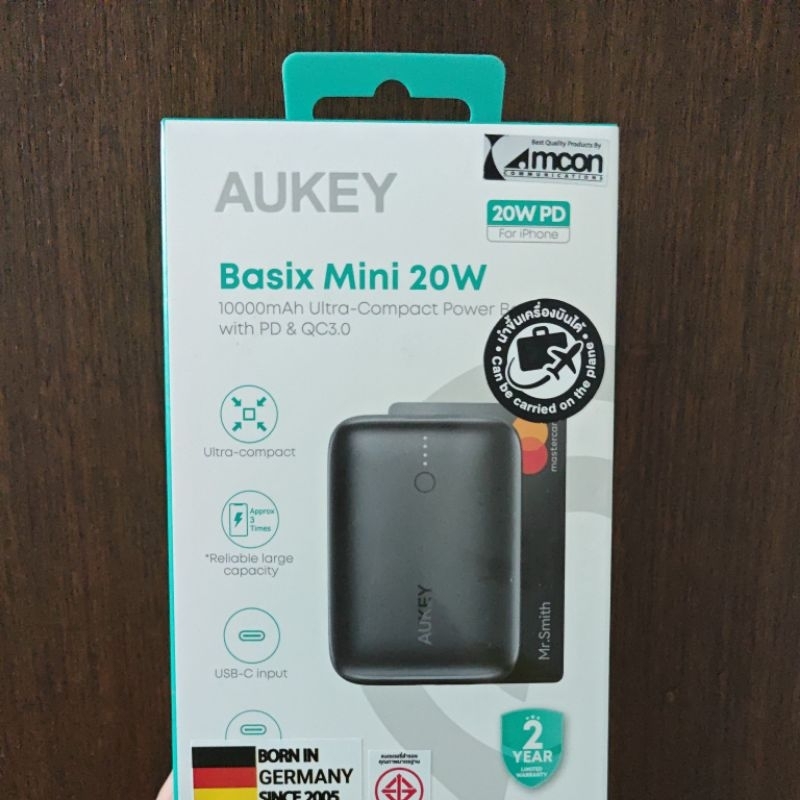 [POWERBANK] AUKEY PB-N83S พาวเวอร์แบงชาร์จเร็ว PowerPlus Sprint 10000mAh 22.5W Power Delivery USB C 