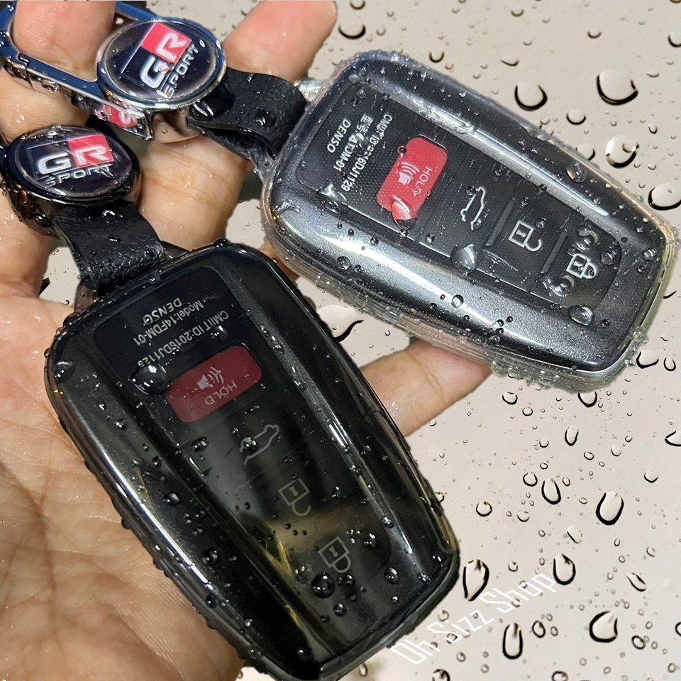 เคสรีโมทรถ Toyota Cross  Altis GR Sports  ทรงวี ครอบรีโมท 360 องศา หุ้มทั้งหมด (Ultra Thin See Through Transparent TPU K