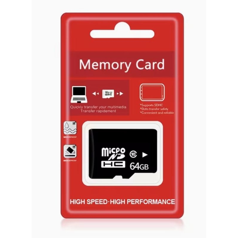 Memory Card MicroSD High Performance 64GB for smartphone, camera, iphone, drone, smartbox