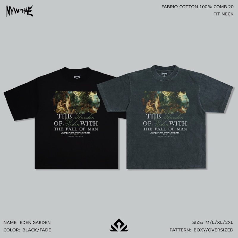 NYMPHAE: Eden Garden Collection [Oversized, Boxy T-shirt]