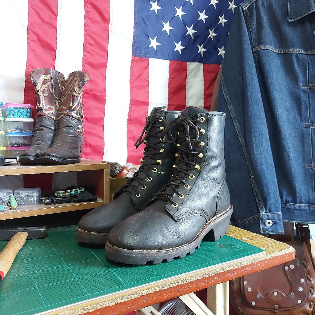 Chippewa Lineman Work Boots 8½M (หัวธรรมดา)