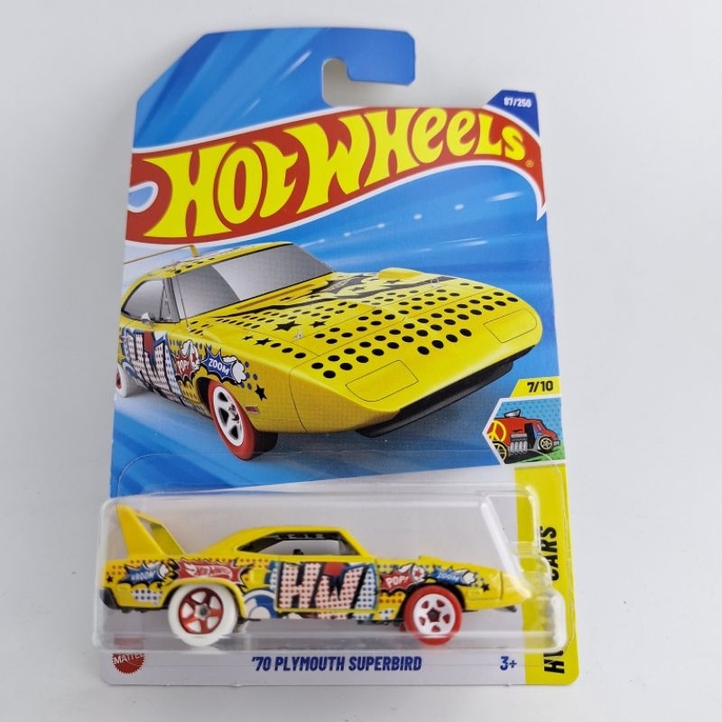 รถเหล็ก Hotwheels 70 PLYMOUTH SUPERBIRD สีเหลือง (ib45)