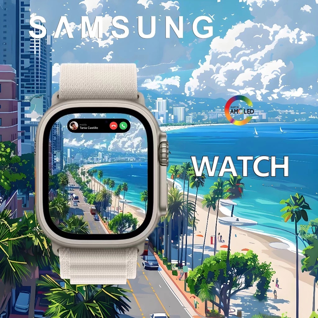 [4G SIM] SmartWatch S9 Ultra สามารถดู YouTube WiFi Playstore หน้าจอสัมผัส 2.06นิ้ว NFC กันน้ำ IP68 4