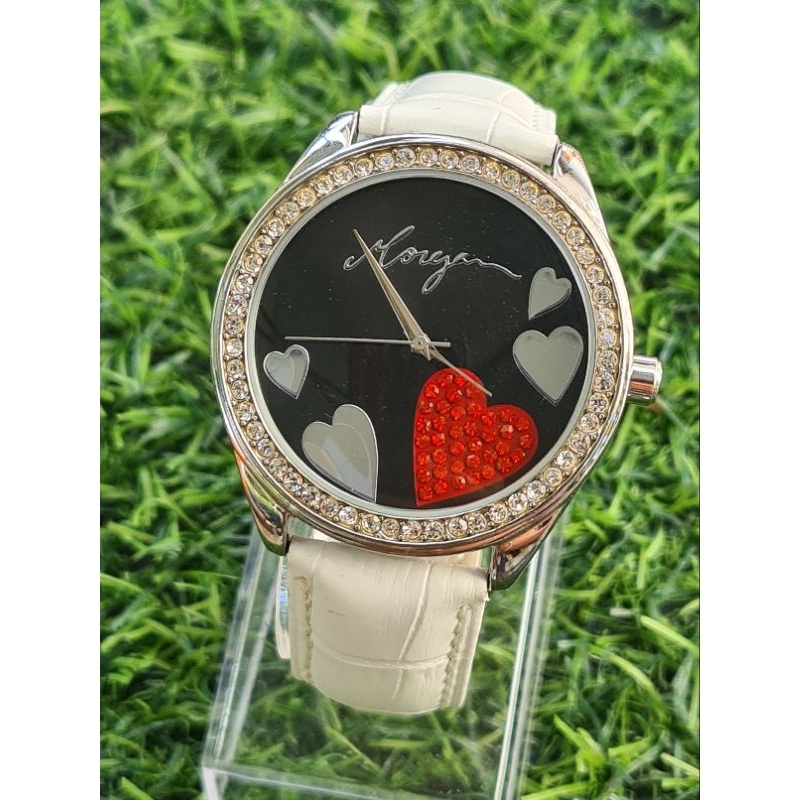 นาฬิกาผู้หญิงมือสอง MORGAN ลายหัวใจ