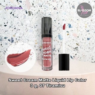 Jordana - Sweet Cream Matte Liquid Lip Color 3 g, 07 Tiramis…