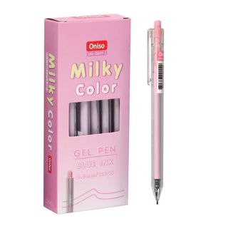 Oniso ปากกาเจลแบบกด MILKEY ONI-32699 ขนาด 0.5 มม. หมึกน้ำเงิน เขียนลื่น