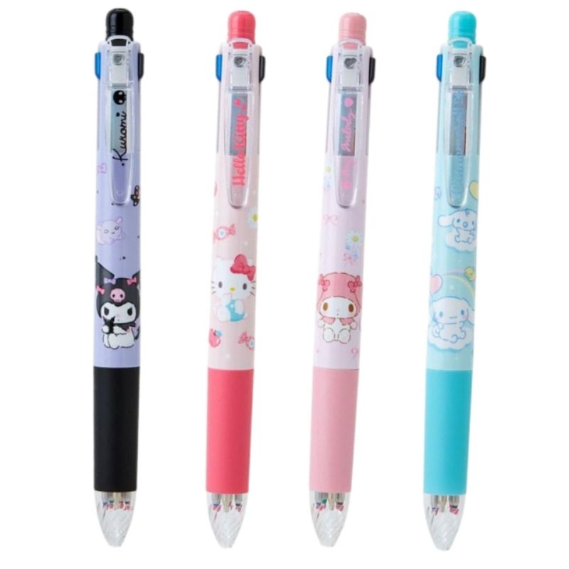 🌈ปากกา 4สี+ดินสอกดในแท่งเดียว Sarasa Sanrio สินค้านำเข้าจากประเทศญี่ปุ่นแท้100%🌈