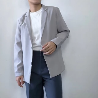 Blazer เบลเซอร์ผู้ชาย สไตล์มินิมอล ชุดออกงาน (S-4XL)