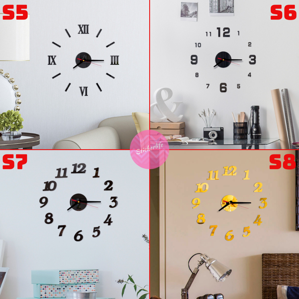 🔥ถูกสุด🔥 นาฬิกาติดผนัง 3D Acrylic Wall Clock สติกเกอร์ นาฬิกา diy ติดผนัง แต่งร้านค้า แต่งร้านกาแฟ - รูปที่ 2
