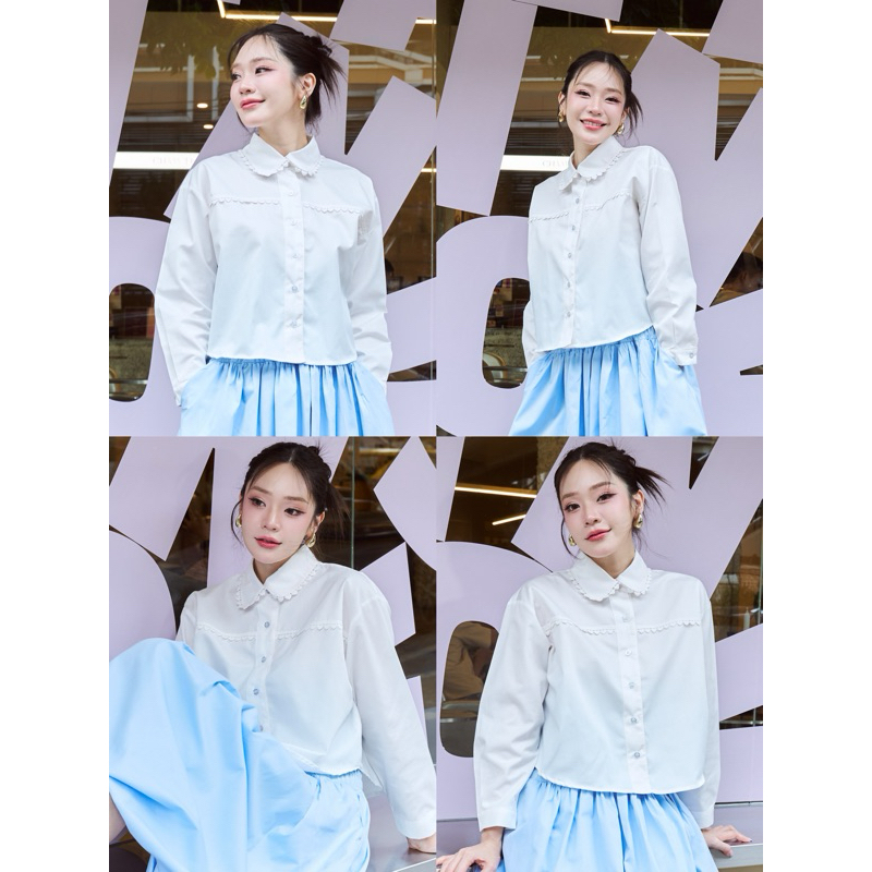 Daisy shirt เชิ้ตแต่งลูกไม้